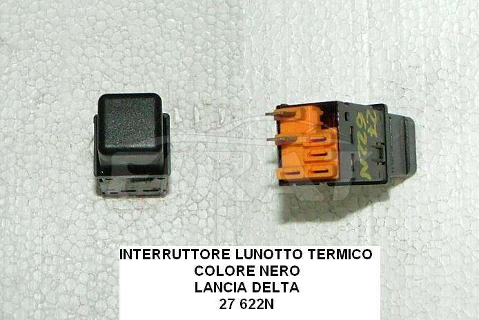 INTERRUTTORE LUNOTTO TERMICO LANCIA DELTA NERO